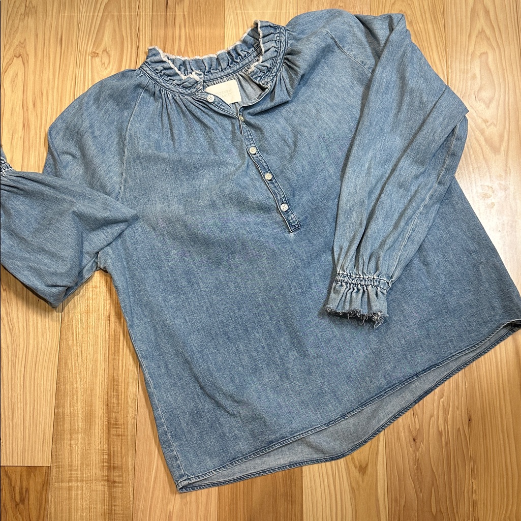 Citizens Of Humanity Light Blue Denim Tunic